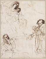 H 043
<br/>
Madonna met heiligen Andrea Corsini en Matthias
<br/>
<em>Guercino (1591-1666)</em>